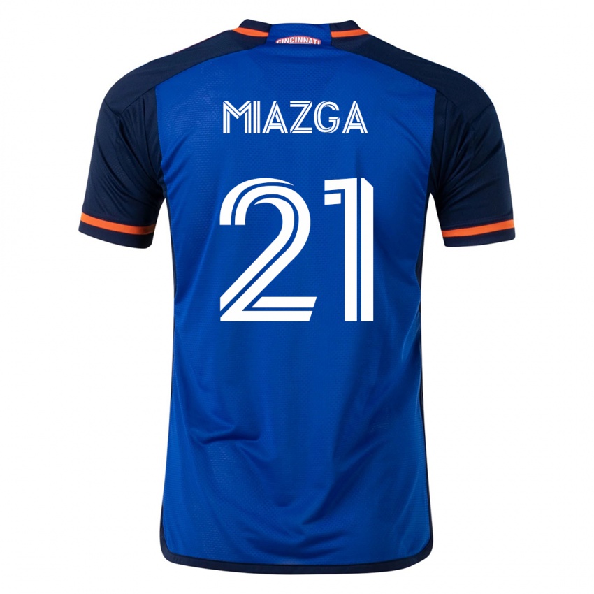 Homem Camisola Matt Miazga #21 Azul Principal 2023/24 Camisa