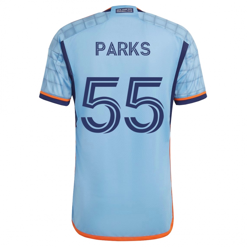 Homem Camisola Keaton Parks #55 Azul Principal 2023/24 Camisa
