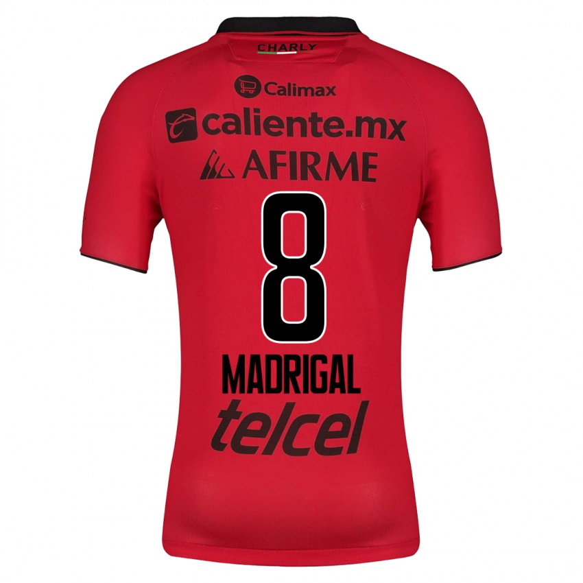 Homem Camisola Fernando Madrigal #8 Vermelho Principal 2023/24 Camisa