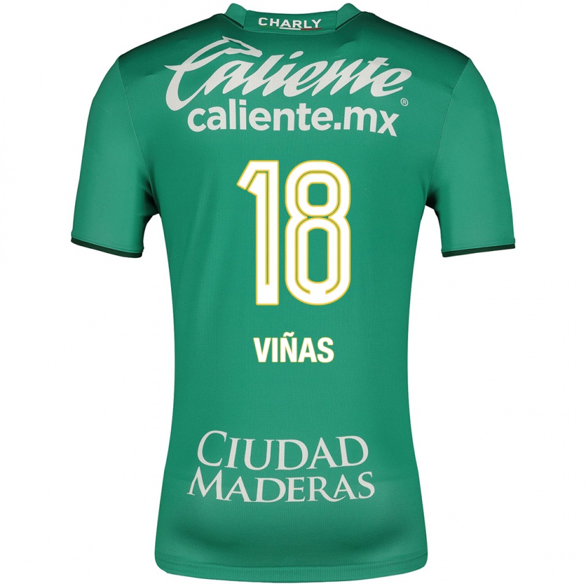 Homem Camisola Federico Viñas #18 Verde Principal 2023/24 Camisa