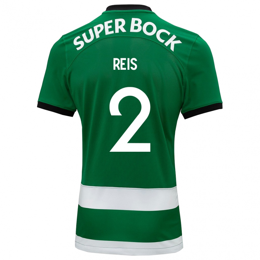 Homem Camisola Matheus Reis #2 Verde Principal 2023/24 Camisa