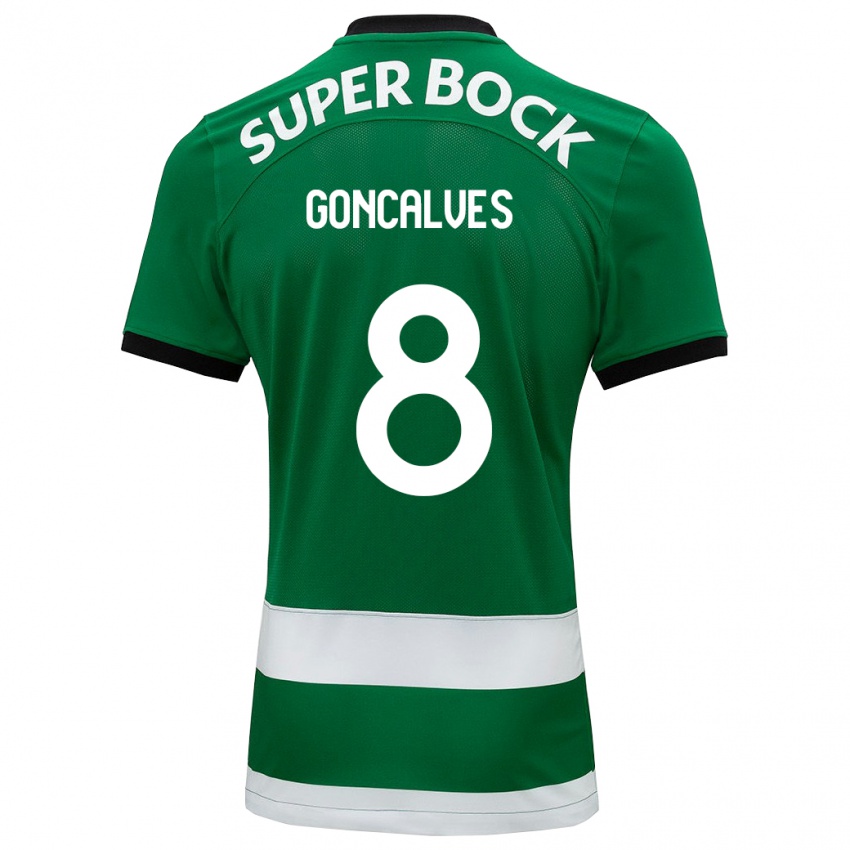 Homem Camisola Pedro Goncalves #8 Verde Principal 2023/24 Camisa