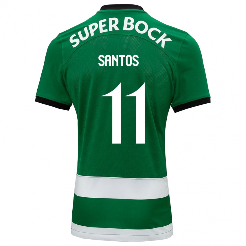 Homem Camisola Nuno Santos #11 Verde Principal 2023/24 Camisa