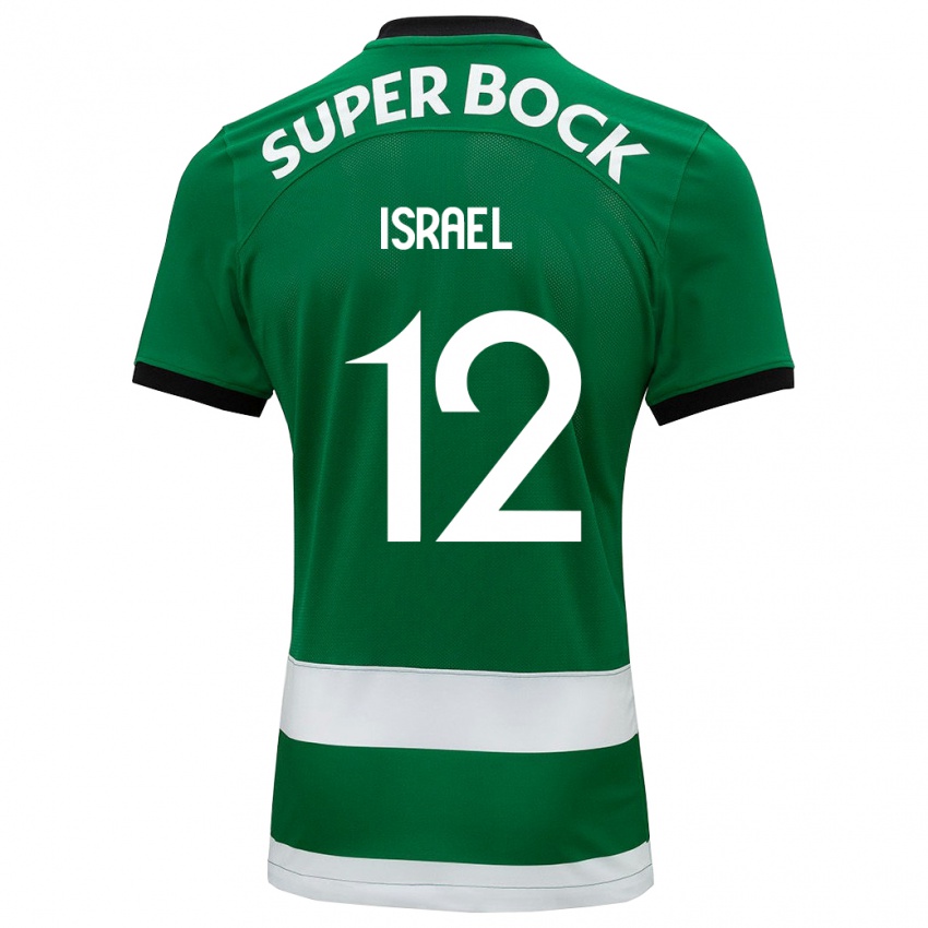 Homem Camisola Franco Israel #12 Verde Principal 2023/24 Camisa