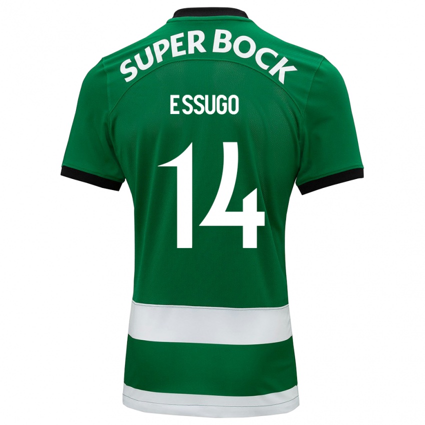 Homem Camisola Dario Essugo #14 Verde Principal 2023/24 Camisa