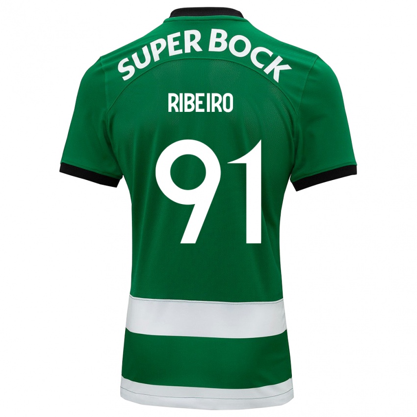Homem Camisola Rodrigo Ribeiro #91 Verde Principal 2023/24 Camisa