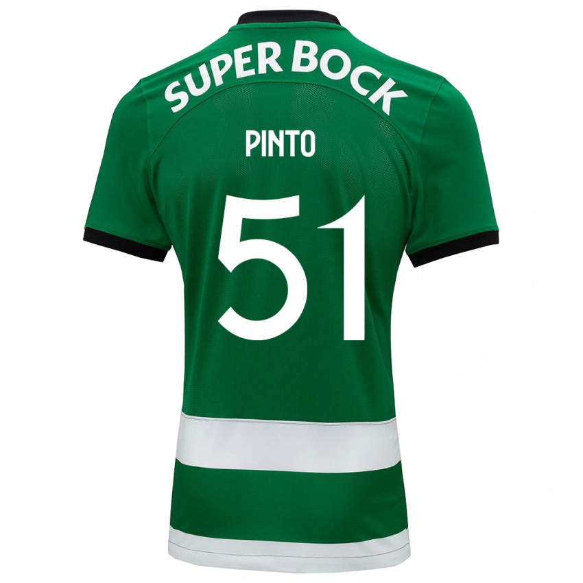 Homem Camisola Diogo Pinto #51 Verde Principal 2023/24 Camisa