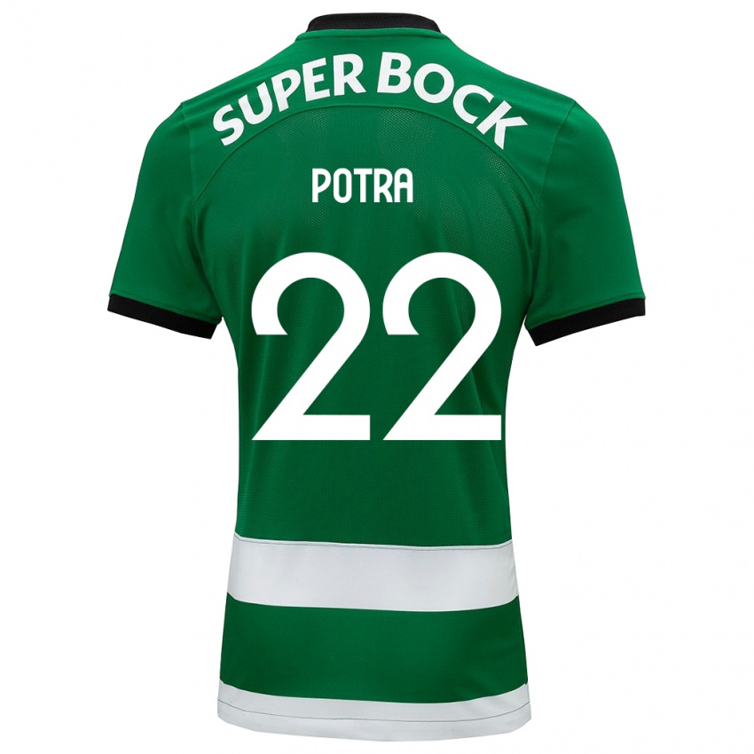Homem Camisola Catarina Sofia Branco Potra #22 Verde Principal 2023/24 Camisa