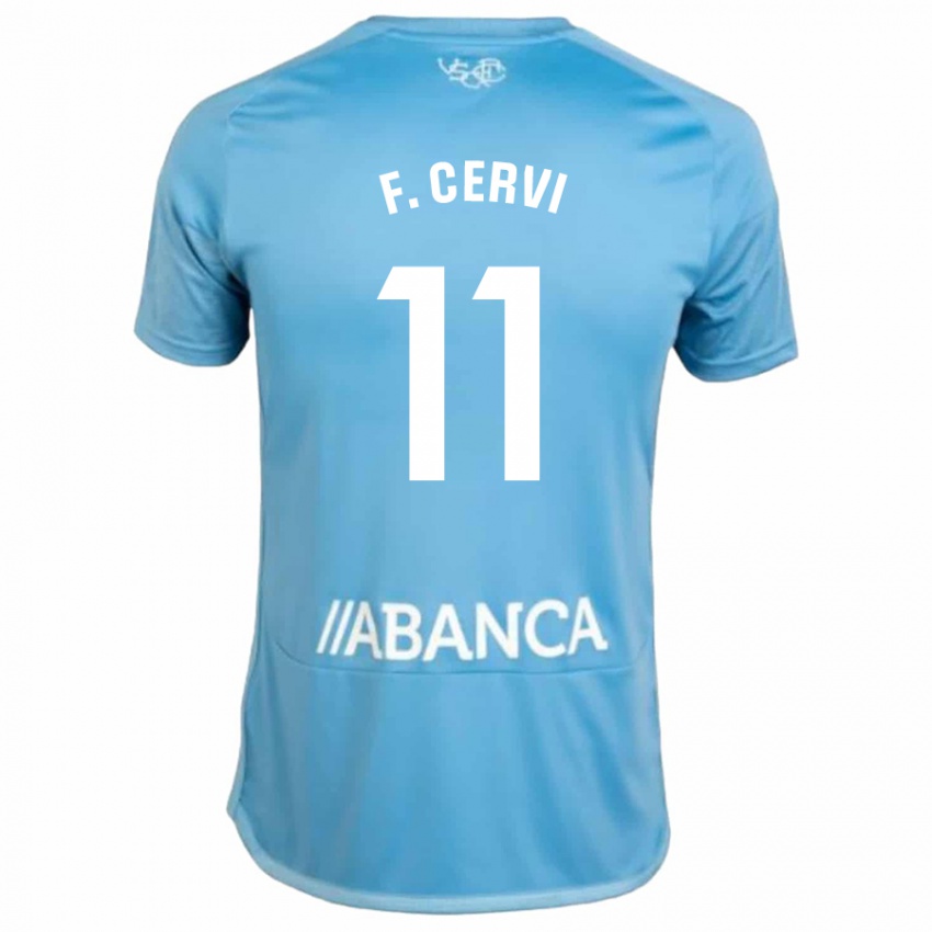 Homem Camisola Franco Cervi #11 Azul Principal 2023/24 Camisa