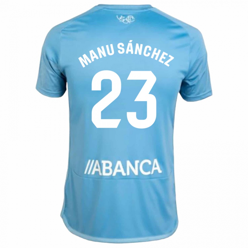 Homem Camisola Manu Sanchez #23 Azul Principal 2023/24 Camisa