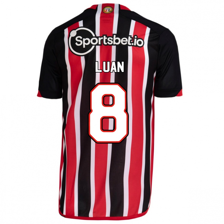 Homem Camisola Luan #8 Azul Vermelho Alternativa 2023/24 Camisa