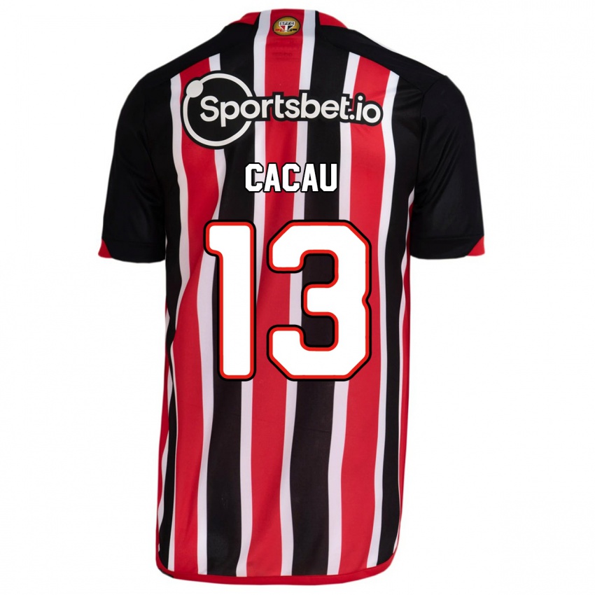 Homem Camisola Cacau #13 Azul Vermelho Alternativa 2023/24 Camisa