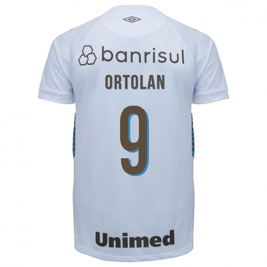 Homem Camisola Dani Ortolan #9 Branco Alternativa 2023/24 Camisa