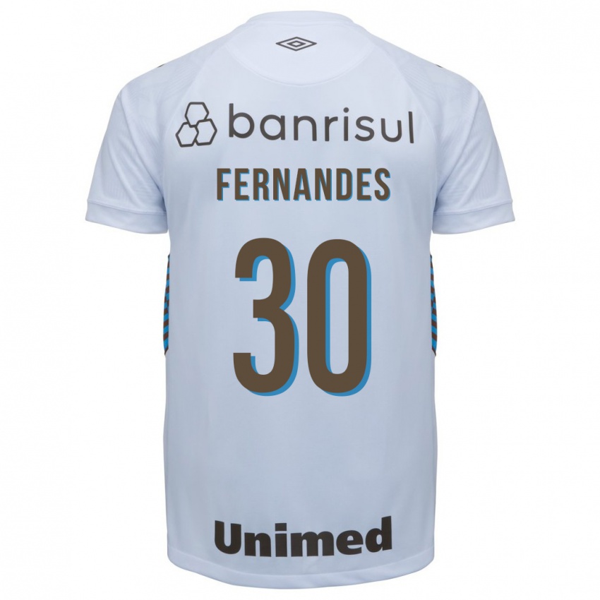 Homem Camisola Raquel Fernandes #30 Branco Alternativa 2023/24 Camisa