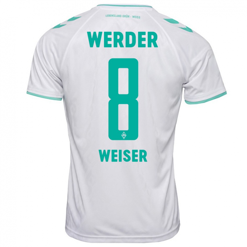 Homem Camisola Mitchell Weiser #8 Branco Alternativa 2023/24 Camisa