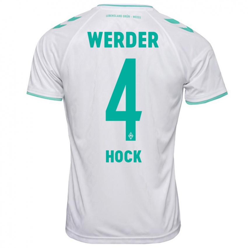 Homem Camisola Alexander Höck #4 Branco Alternativa 2023/24 Camisa