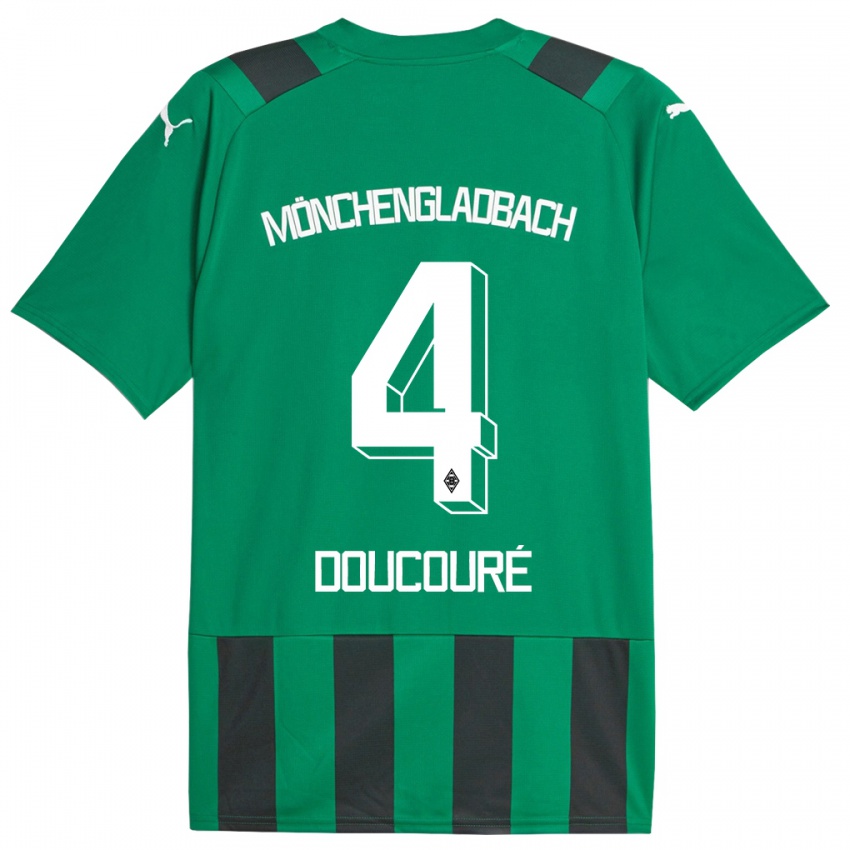 Homem Camisola Mamadou Doucoure #4 Preto Verde Alternativa 2023/24 Camisa