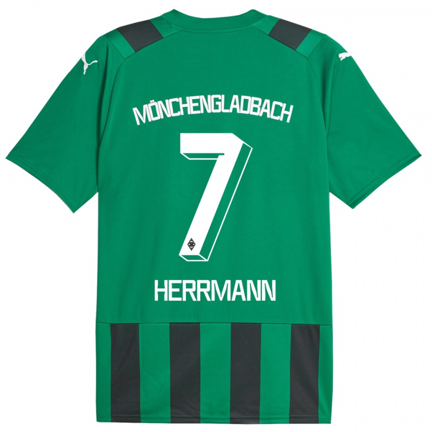 Homem Camisola Patrick Herrmann #7 Preto Verde Alternativa 2023/24 Camisa