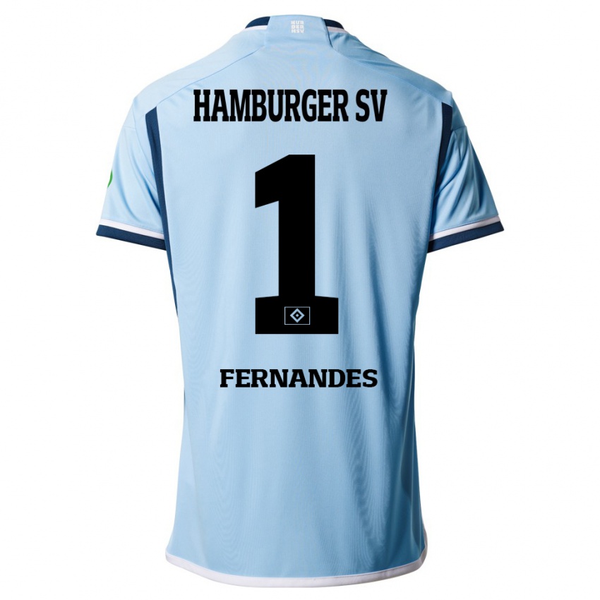 Homem Camisola Daniel Heuer Fernandes #1 Azul Alternativa 2023/24 Camisa