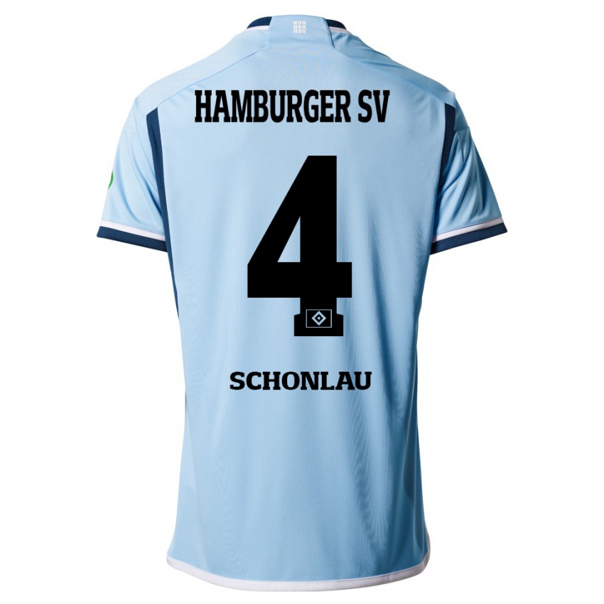 Homem Camisola Sebastian Schonlau #4 Azul Alternativa 2023/24 Camisa