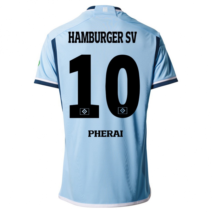 Homem Camisola Immanuel Pherai #10 Azul Alternativa 2023/24 Camisa