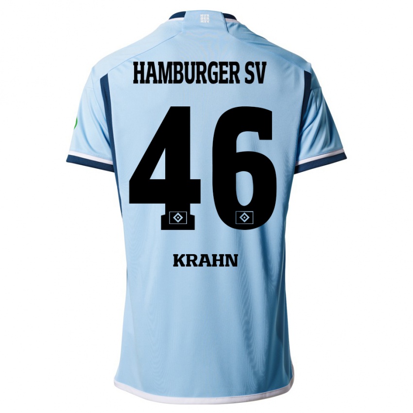 Homem Camisola Elijah Krahn #46 Azul Alternativa 2023/24 Camisa