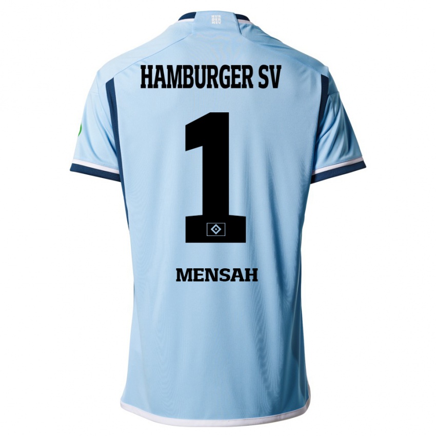 Homem Camisola Steven Mensah #1 Azul Alternativa 2023/24 Camisa