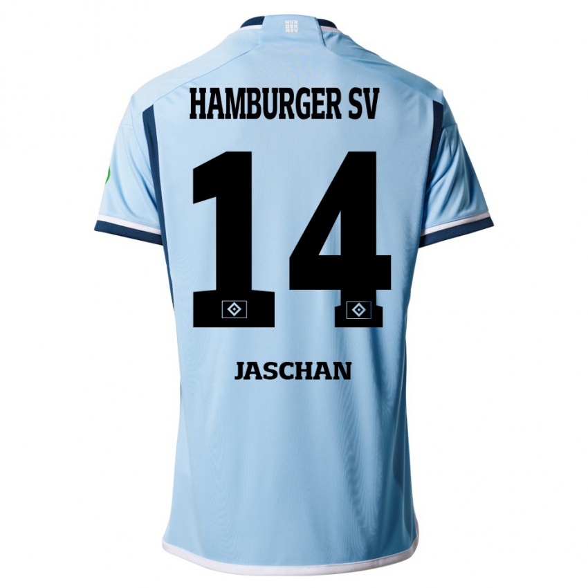 Homem Camisola Endrik Jaschan #14 Azul Alternativa 2023/24 Camisa