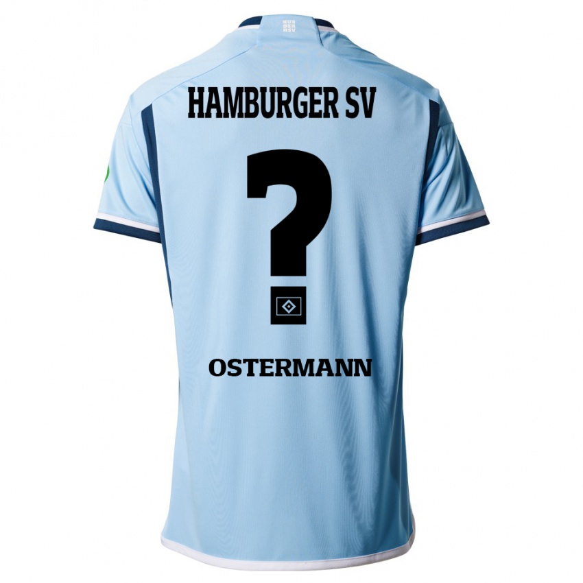 Homem Camisola Sören Ostermann #0 Azul Alternativa 2023/24 Camisa