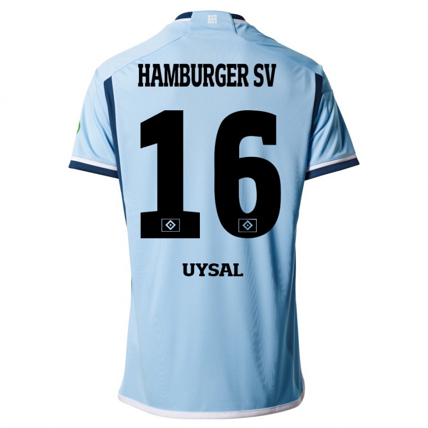 Homem Camisola Samed Uysal #16 Azul Alternativa 2023/24 Camisa