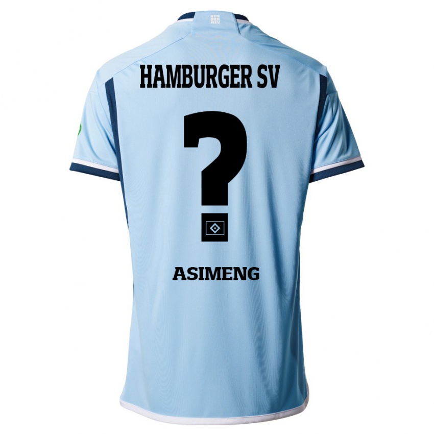 Homem Camisola Christopher Asimeng #0 Azul Alternativa 2023/24 Camisa