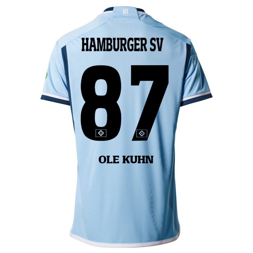 Homem Camisola Niklas Ole Kühn #87 Azul Alternativa 2023/24 Camisa