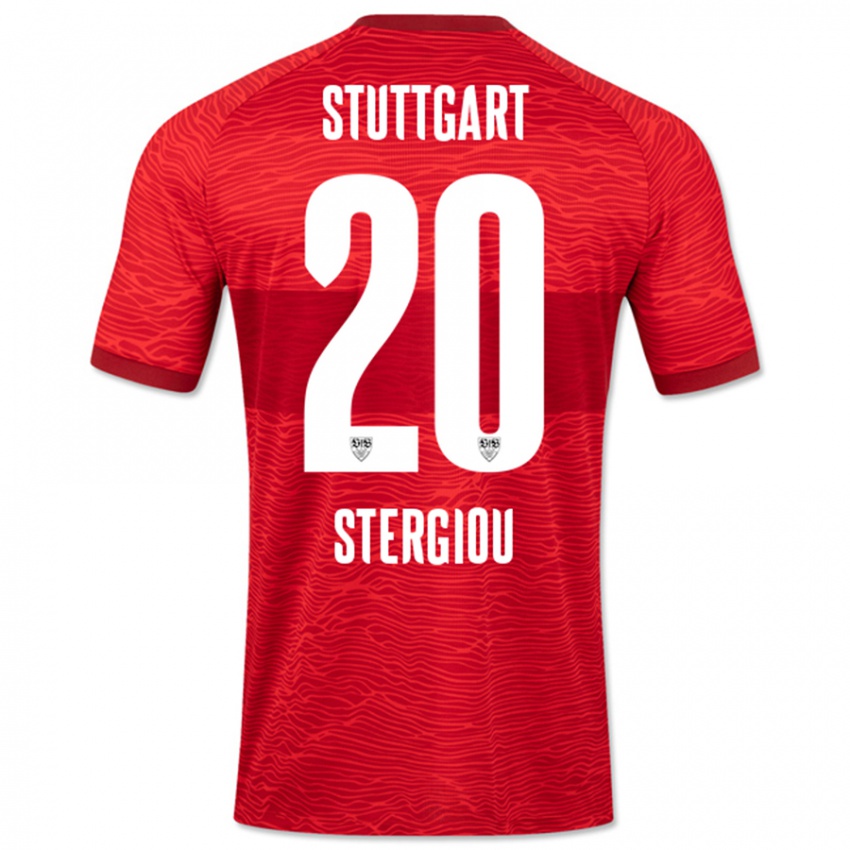 Homem Camisola Leonidas Stergiou #20 Vermelho Alternativa 2023/24 Camisa