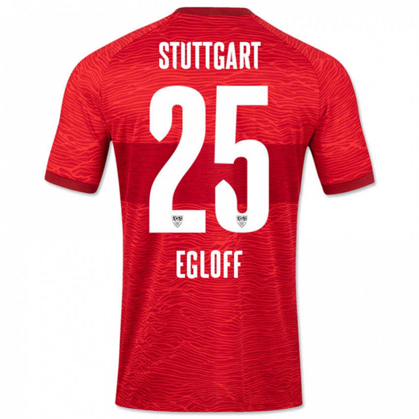 Homem Camisola Lilian Egloff #25 Vermelho Alternativa 2023/24 Camisa
