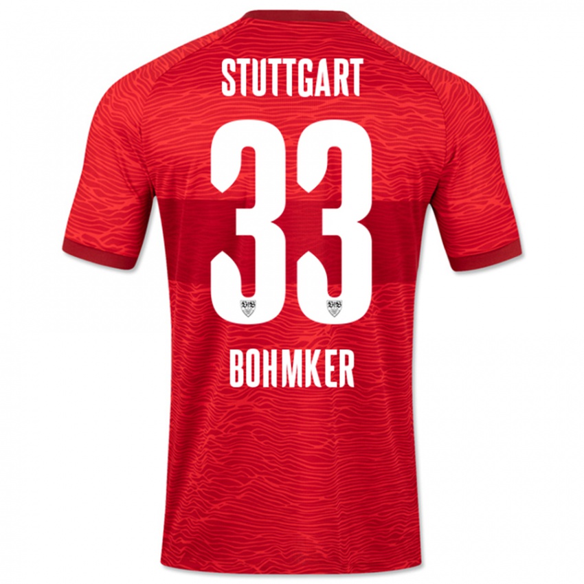 Homem Camisola Finn Böhmker #33 Vermelho Alternativa 2023/24 Camisa