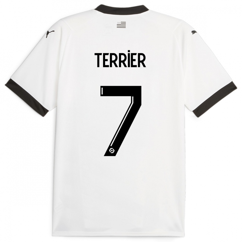 Homem Camisola Martin Terrier #7 Branco Alternativa 2023/24 Camisa