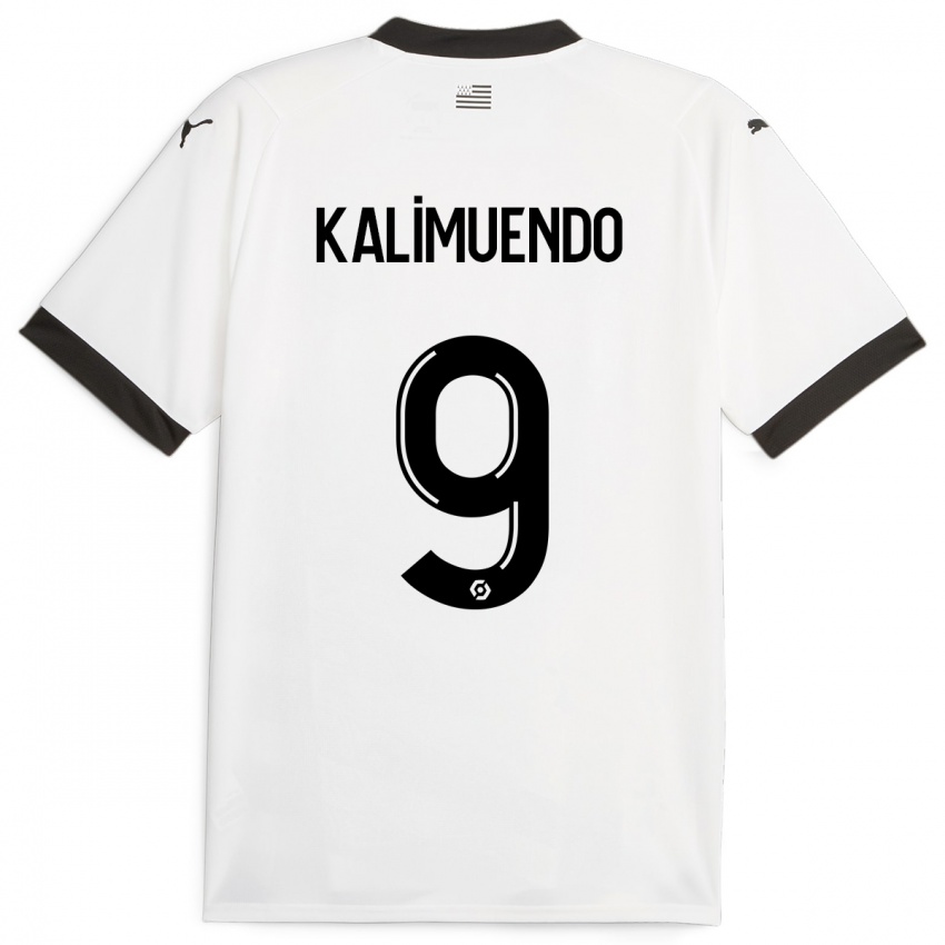 Homem Camisola Arnaud Kalimuendo #9 Branco Alternativa 2023/24 Camisa