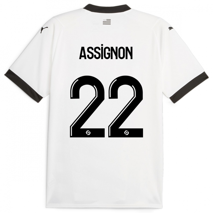 Homem Camisola Lorenz Assignon #22 Branco Alternativa 2023/24 Camisa