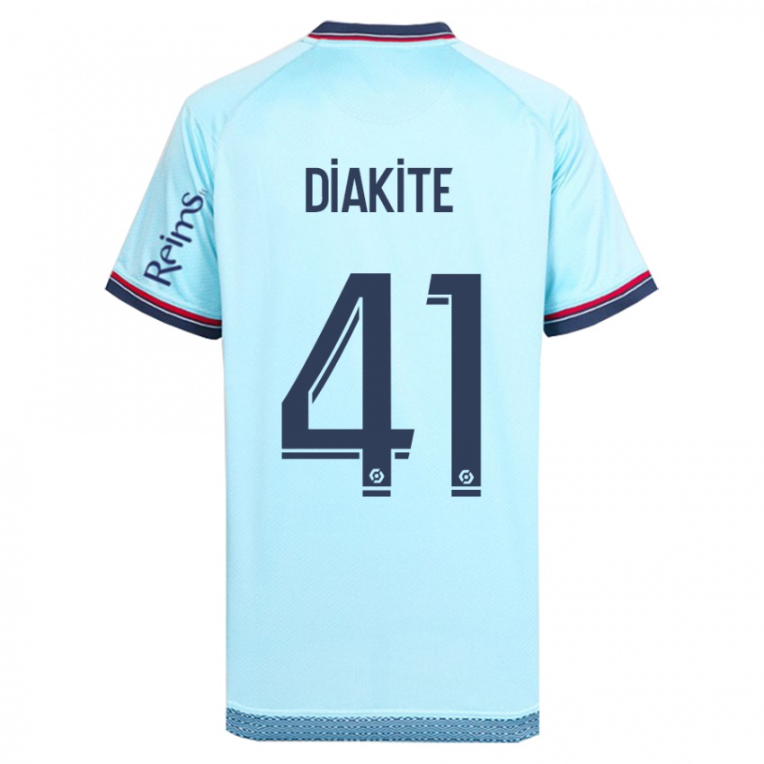 Homem Camisola Ibrahim Diakité #41 Céu Azul Alternativa 2023/24 Camisa