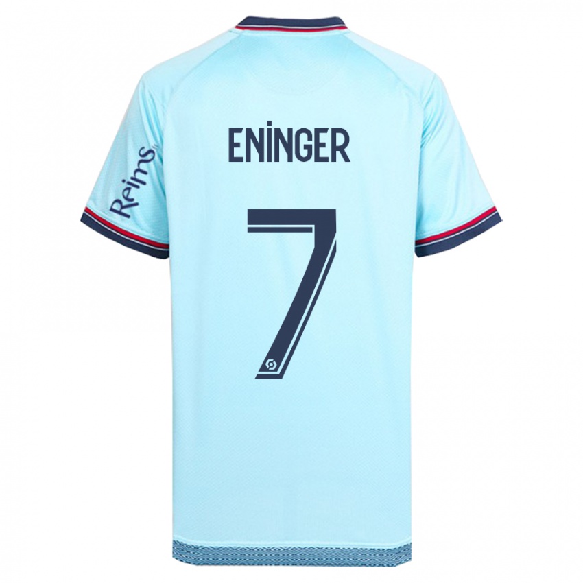 Homem Camisola Thelma Eninger #7 Céu Azul Alternativa 2023/24 Camisa