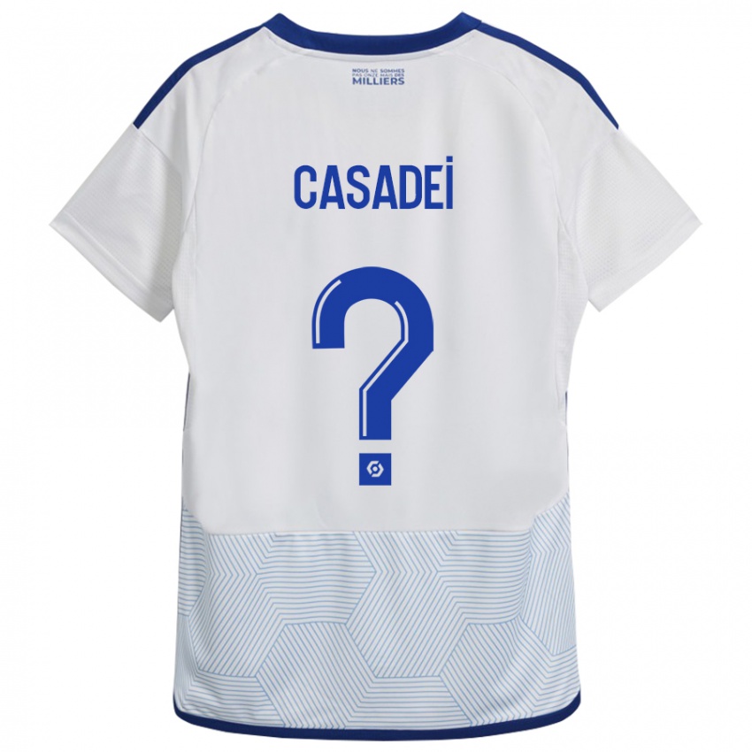 Homem Camisola Alexis Casadei #0 Branco Alternativa 2023/24 Camisa