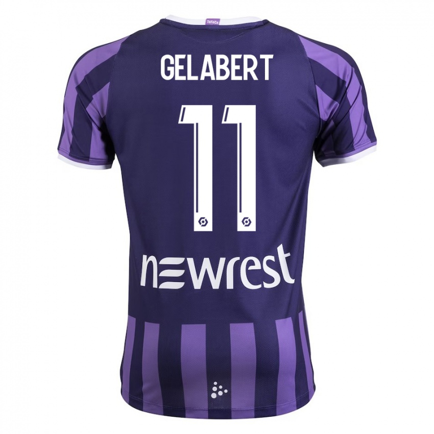 Homem Camisola César Gelabert #11 Roxo Alternativa 2023/24 Camisa