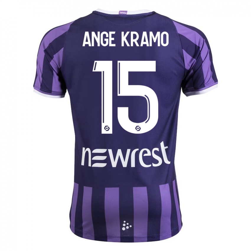 Homem Camisola Marie Ange Kramo #15 Roxo Alternativa 2023/24 Camisa