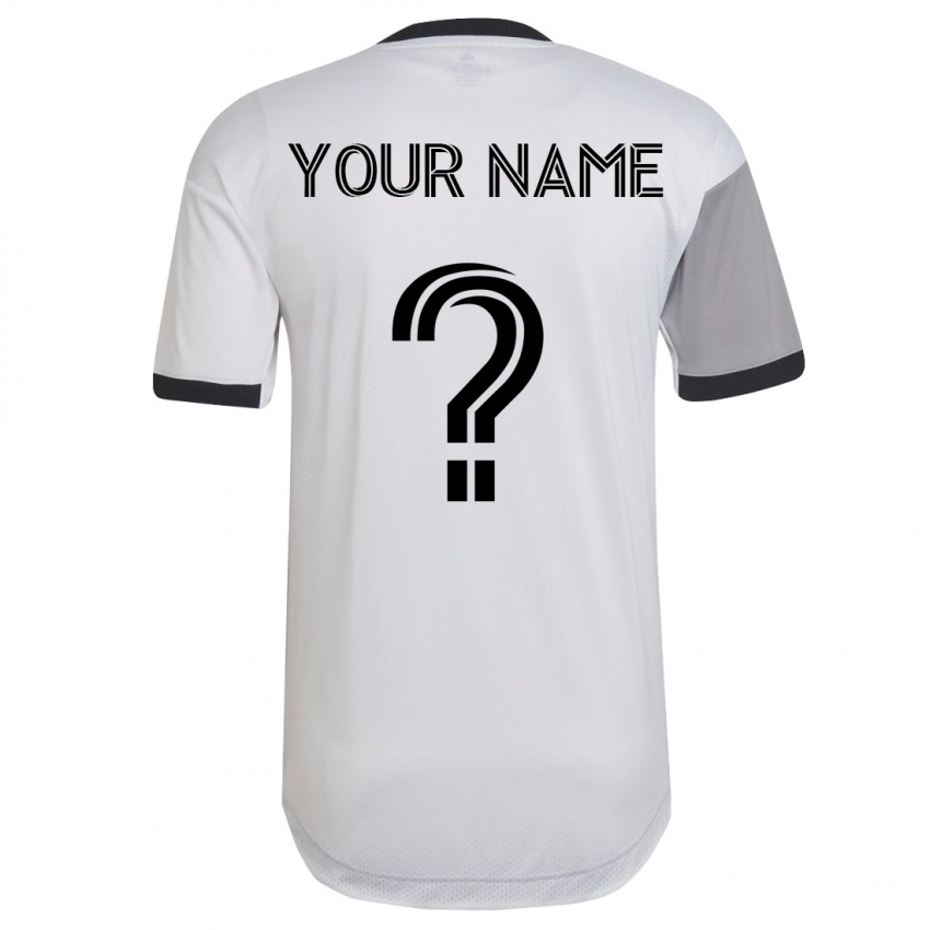 Homem Camisola Seu Nome #0 Branco Alternativa 2023/24 Camisa