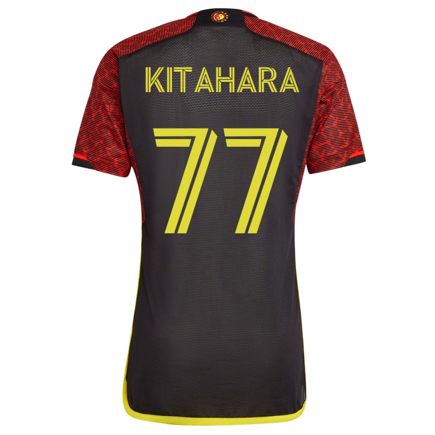 Homem Camisola Sota Kitahara #77 Laranja Alternativa 2023/24 Camisa