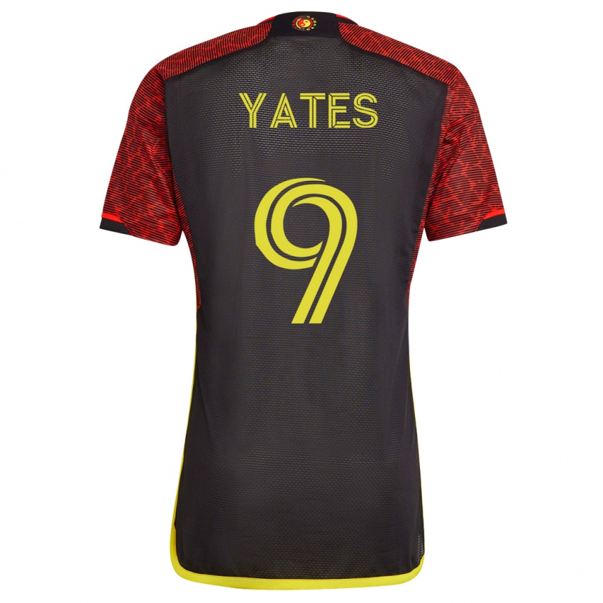 Homem Camisola Summer Yates #9 Laranja Alternativa 2023/24 Camisa