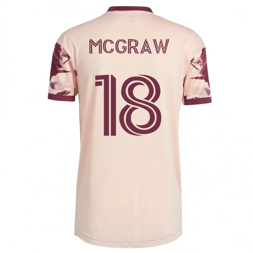 Homem Camisola Zac Mcgraw #18 Esbranquiçado Alternativa 2023/24 Camisa