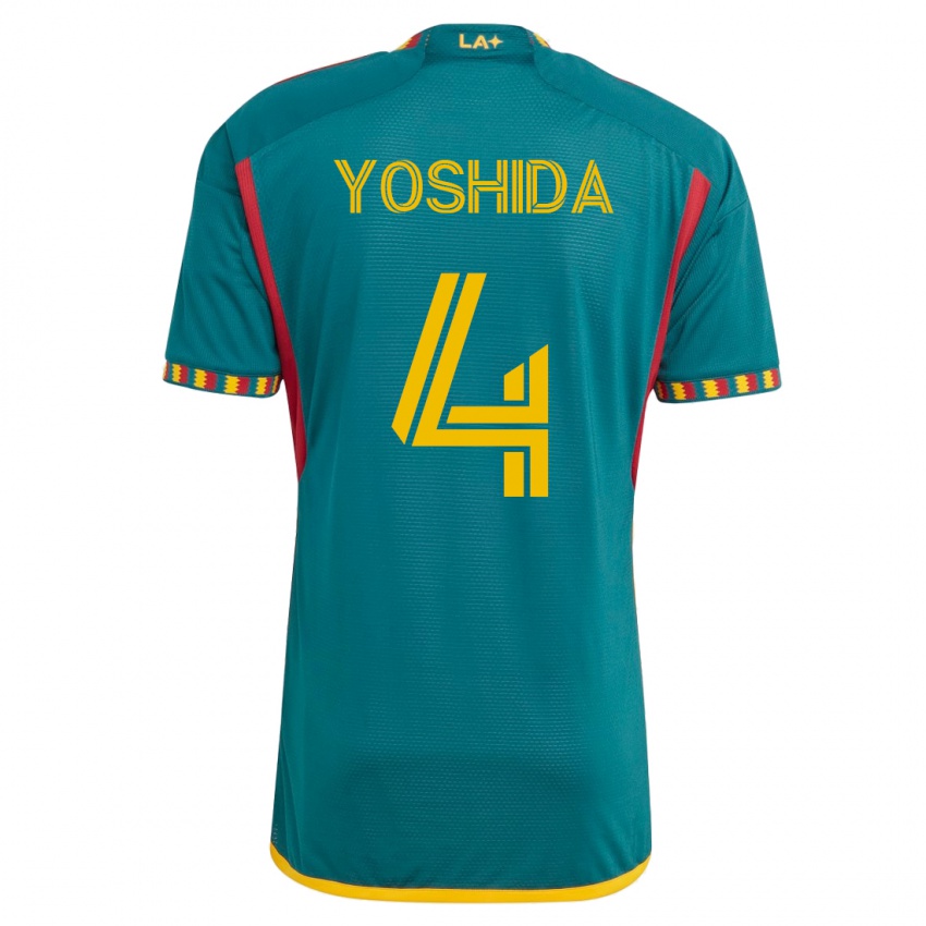 Homem Camisola Maya Yoshida #4 Verde Alternativa 2023/24 Camisa