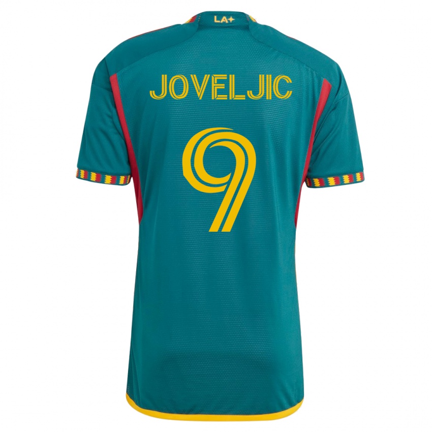 Homem Camisola Dejan Joveljic #9 Verde Alternativa 2023/24 Camisa