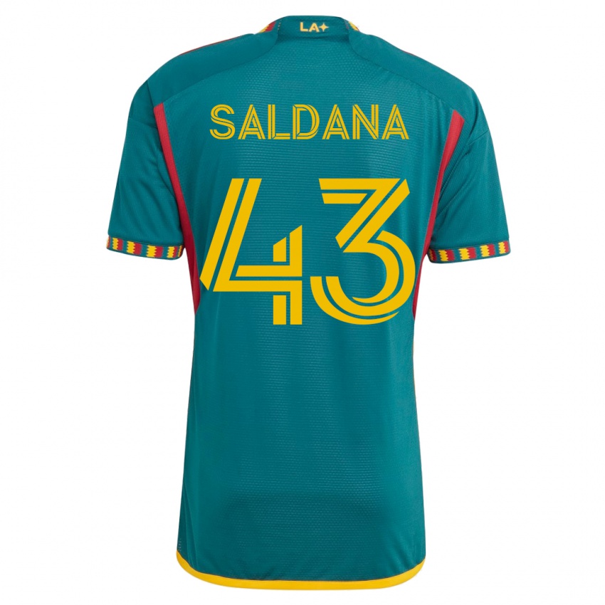 Homem Camisola Adam Saldaña #43 Verde Alternativa 2023/24 Camisa